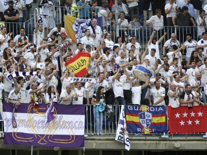 Afición del Madrid.
