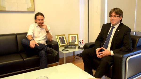 Reunión de Iglesias y Puigdemont Reunión de Iglesias y Puigdemont