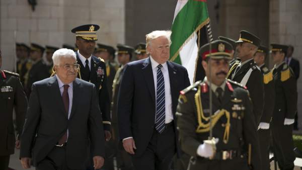 Trump y Abás Trump y Abás