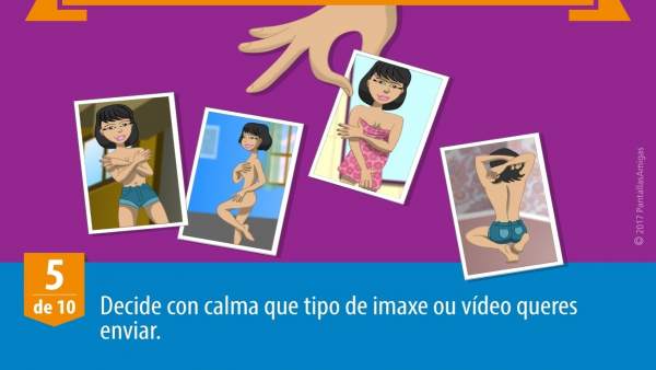 Una de las recomendaciones de la campaña para un 'sexting' seguro Una de las recomendaciones de la campaña para un 'sexting' seguro