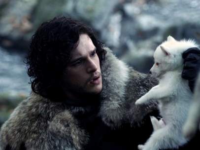 Jon Nieve y Fantasma
