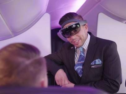Gafas de VR en vuelos