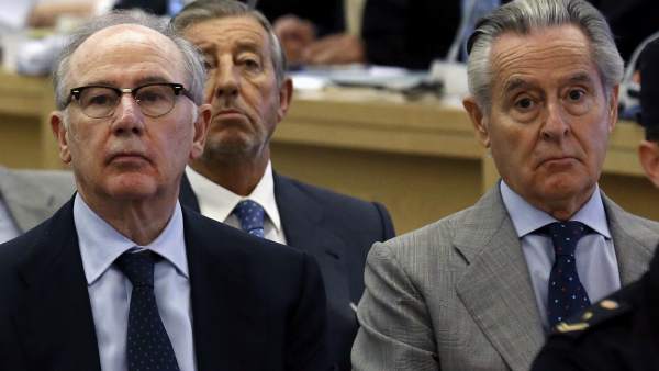 Rodrigo Rato y Miguel Blesa en el juicio por las tarjetas black Rodrigo Rato y Miguel Blesa en el juicio por las tarjetas black