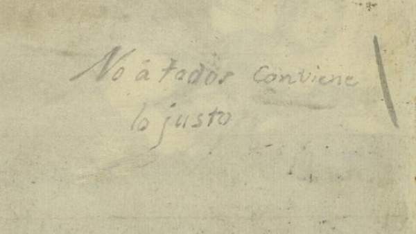 Manuscrito de Goya Manuscrito de Goya