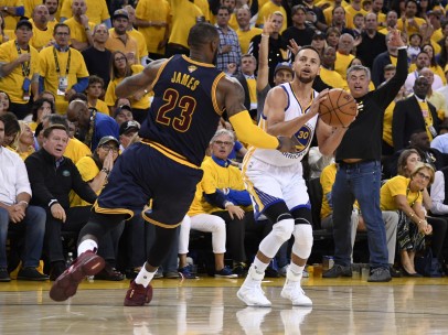Golden State Warriors Stephen Curry Cleveland Cavaliers LeBron James