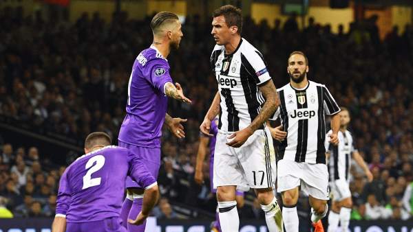 Mandzukic discute con Ramos Mandzukic discute con Ramos