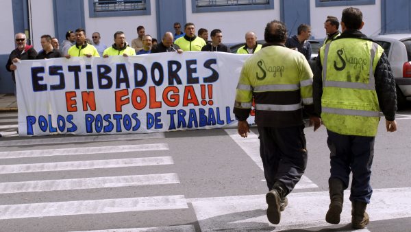 Estibadores en huelga Estibadores en huelga