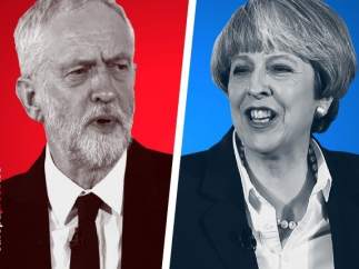 Jeremy Corbyn y Theresa May