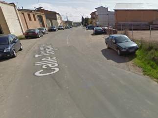 Calle Primero de Mayo de Binéfar (Huesca).