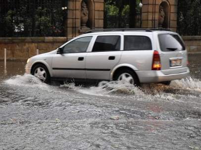 Tromba de agua y granizo en Soria