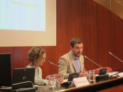 Los consellers d'Ensenyament y Salut, Meritxell Ruiz y Toni Comín