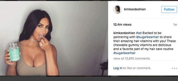 Kim Kardashian, en Instagram