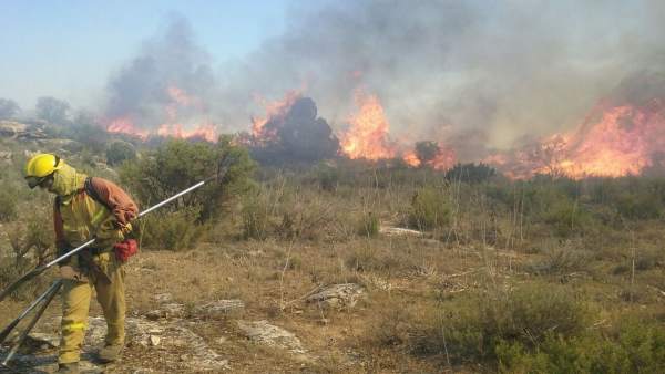 Imágenes incendio en Escatrón (Teruel) Imágenes incendio en Escatrón (Teruel)