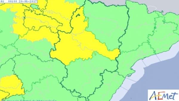 Aviso amarillo por temperaturas máximas en Zaragoza Aviso amarillo por temperaturas máximas en Zaragoza