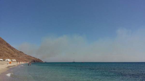 Incendio en el Parque Natural de Cabo de Gata-Níjar Incendio en el Parque Natural de Cabo de Gata-Níjar