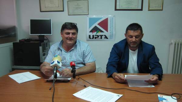 Javier Marzo y Eduardo Abad, en la rueda de prensa Javier Marzo y Eduardo Abad, en la rueda de prensa