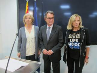 Exconsellera Irene Rigau, expresidente Artur Mas, exvicepresidenta Joana Ortega.