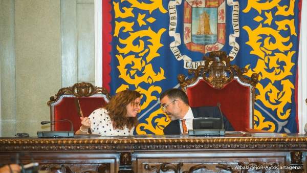 Pleno de renuncia de José López como alcalde de Cartagena Pleno de renuncia de José López como alcalde de Cartagena
