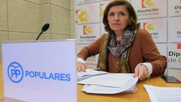 La portavoz adjunta del PP en la Diputación, María Jesús Botella La portavoz adjunta del PP en la Diputación, María Jesús Botella