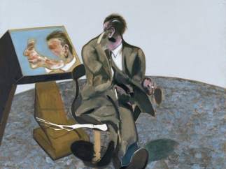 Retrato de George Dyer en un espejo