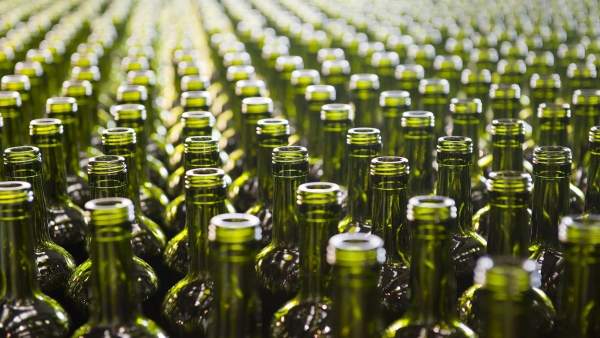 Botellas de vidrio reciclado Botellas de vidrio reciclado