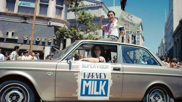 Harvey Milk durante su campaña Harvey Milk durante su campaña