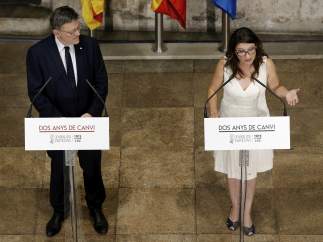 Puig y Oltra hacen balance de los dos años del Consell