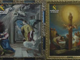 Cuadros de Goya y el Greco.