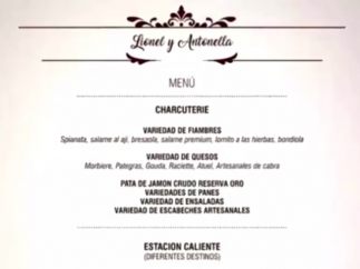 El menú de la boda de Leo Messi y Antonela Roccuzzo
