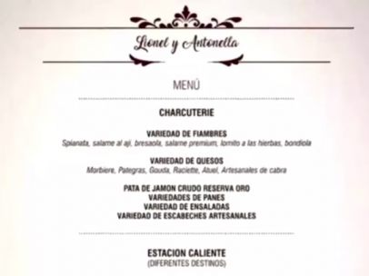 El menú de la boda de Leo Messi y Antonela Roccuzzo