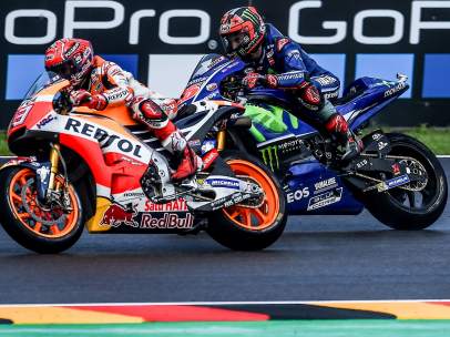 Marc Márquez y Maverick Viñales