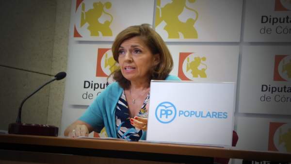 La portavoz adjunta del PP en la Diputación, María Jesús Botella La portavoz adjunta del PP en la Diputación, María Jesús Botella