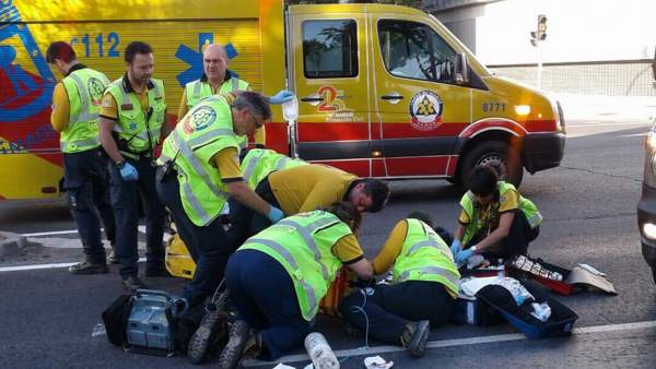 Ciclista atropellado en Carabanchel Ciclista atropellado en Carabanchel