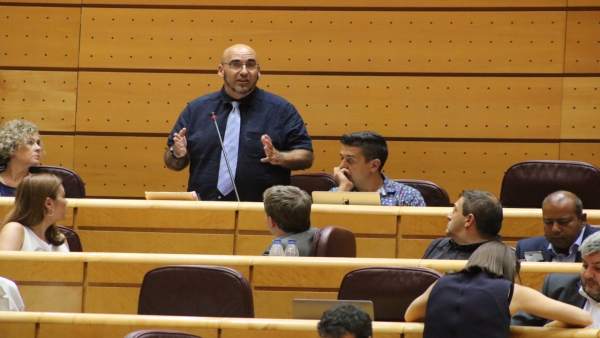 El senador de Compromís, Jordi Navarrete El senador de Compromís, Jordi Navarrete