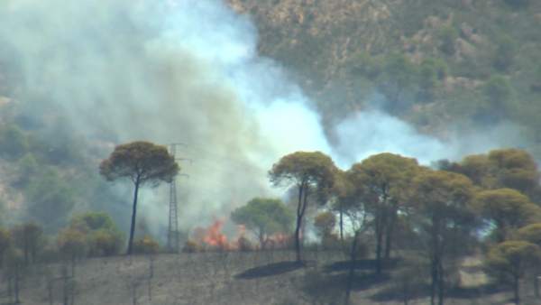 El incendio de Riotinto evoluciona 'según lo previsto' El incendio de Riotinto evoluciona 'según lo previsto'