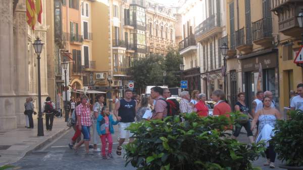 Turistas en Palma Turistas en Palma