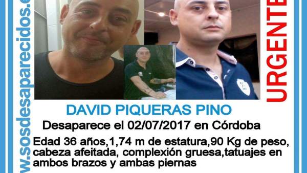 Imagen y datos de David Piqueras en el Twitter de SOS Desaparecidos Imagen y datos de David Piqueras en el Twitter de SOS Desaparecidos