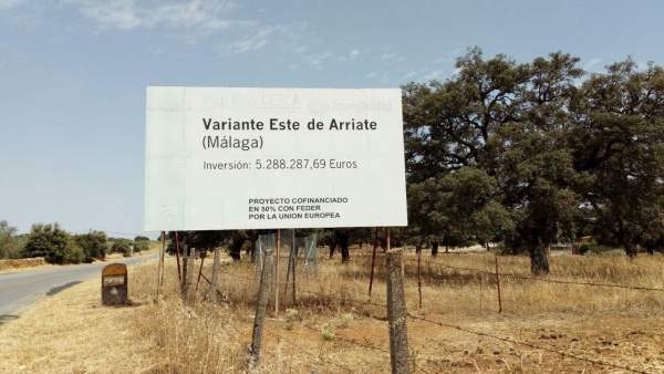 Podemos denuncia la situación de la carretera Podemos denuncia la situación de la carretera
