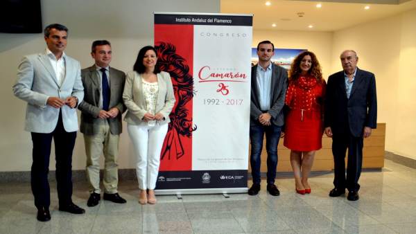 La presentación del congreso dedicado a Camarón La presentación del congreso dedicado a Camarón