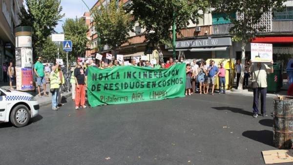 Una concentración en contra de la incineración de residuos en Cosmos Una concentración en contra de la incineración de residuos en Cosmos