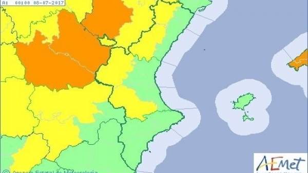 L'interior de València i Castelló està en avís groc per pluges i tempestats L'interior de València i Castelló està en avís groc per pluges i tempestats