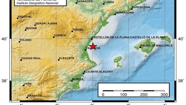 Terremoto registrado en el Golfo de Valencia Terremoto registrado en el Golfo de Valencia