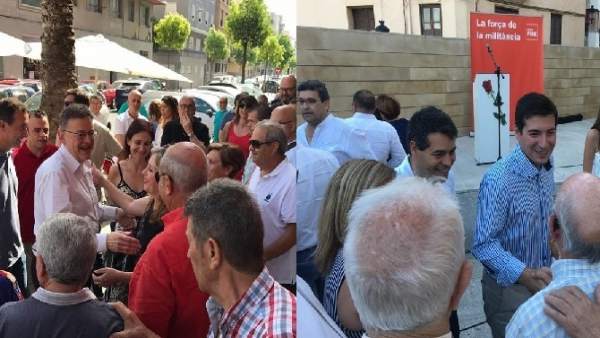 Ximo Puig a la izquierda y Rafa García a la derecha Ximo Puig a la izquierda y Rafa García a la derecha