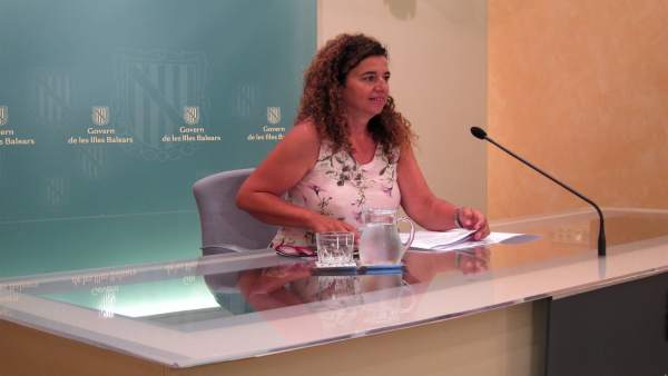 Pilar Costa tras el Consell de Govern Pilar Costa tras el Consell de Govern