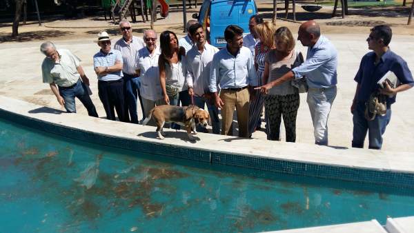 Visita de los populares al Turruñuelo Visita de los populares al Turruñuelo