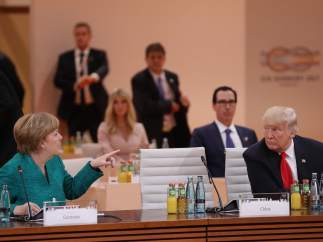 Trump y Merkel