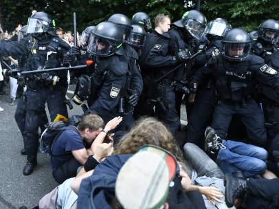 Disturbios en Hamburgo