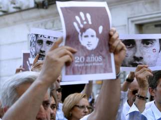 Acto de homenaje a Miguel Ángel Blanco en Valladolid.