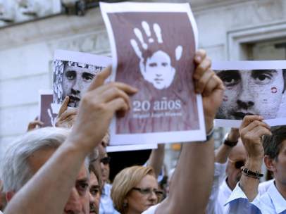 Acto de homenaje a Miguel Ángel Blanco en Valladolid.