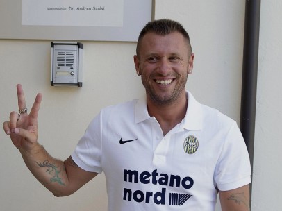 El delantero italiano Antonio Cassano.